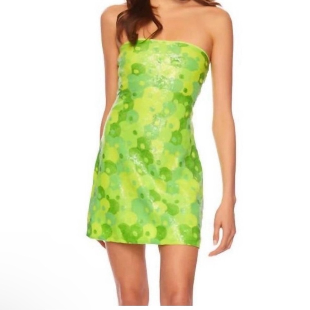 Susana Monaco Strapless Sequin Mini dress